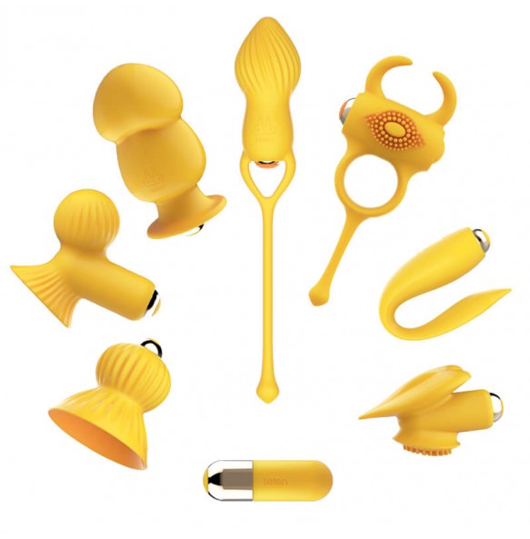 HK LETEN - 7 Pieces Set Multifunction Kit For Couple (Chargeable - Yellow)